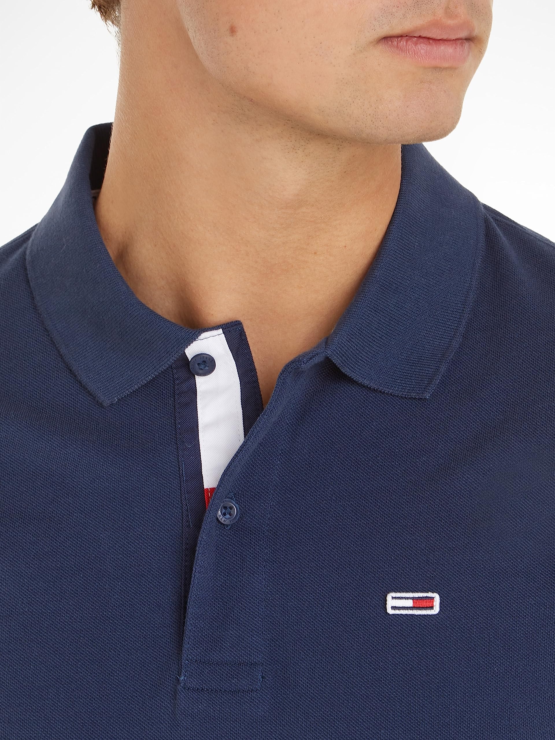 Tommy Jeans Polo de Manga Corta Hombre Slim Fit
