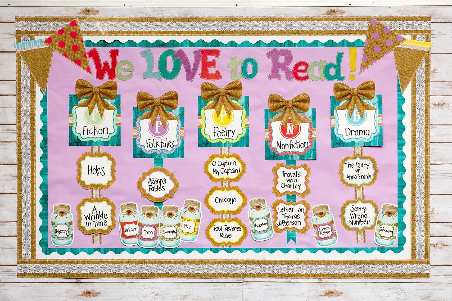 Teacher Created Resources Shabby Chic Double-Sided Border (77169)