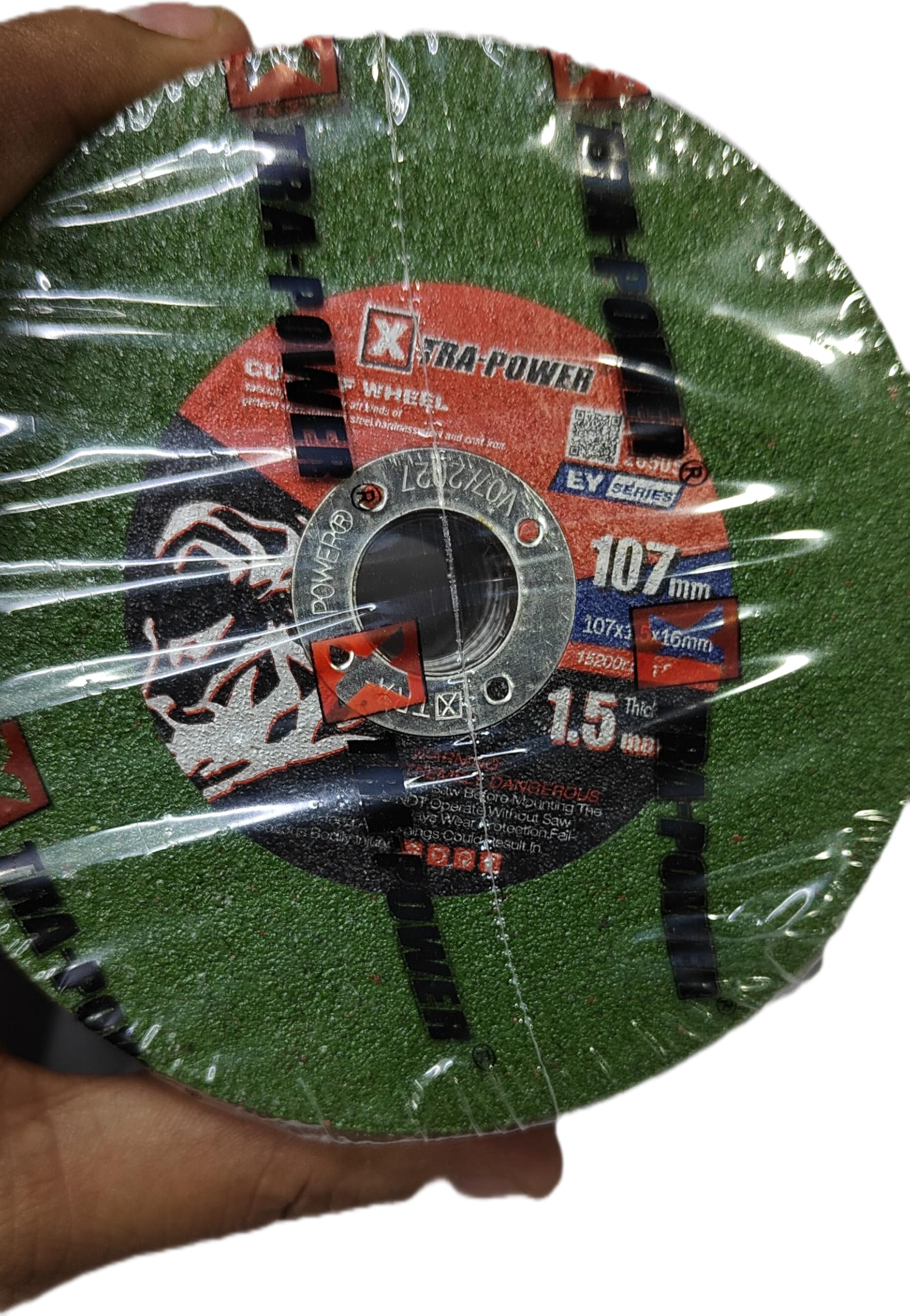 H9 XtraPower 4-Inch (107mm x 1.5mm) Cut-Off Wheel for Metal, Steel, Iron & Stainless Steel | Double Net Reinforced Cutting Disc for Angle Grinder | High Durability (Pack of 25)-image-36