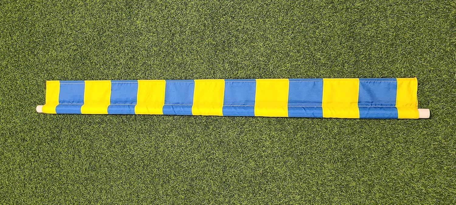 Set of 6 Regulation Size Agility Panel Jump Bars 4' Wide Bars, Blue, Plastic Jump not Included