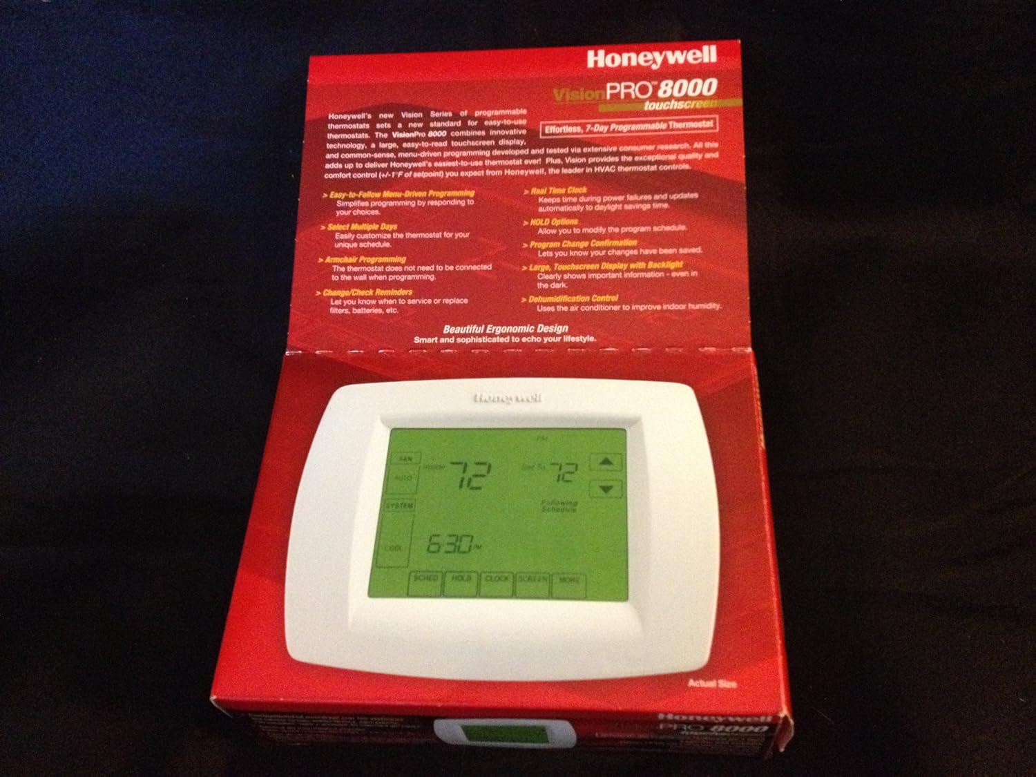 Honeywell Th8321u1006 Visionpro Universal Programmable Thermostat With Armchair Programming Amazon Ca Home