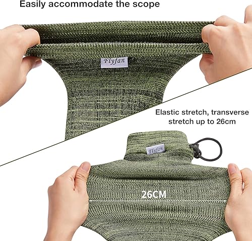 Miniatura 3 de 4Pcs Gun Socks for Rifles and Shotguns, Silicone Treated Knit 52 x 4.5 In Gun Sock Elastic Design for Gun Storage Hunting and Shooting Accessories,