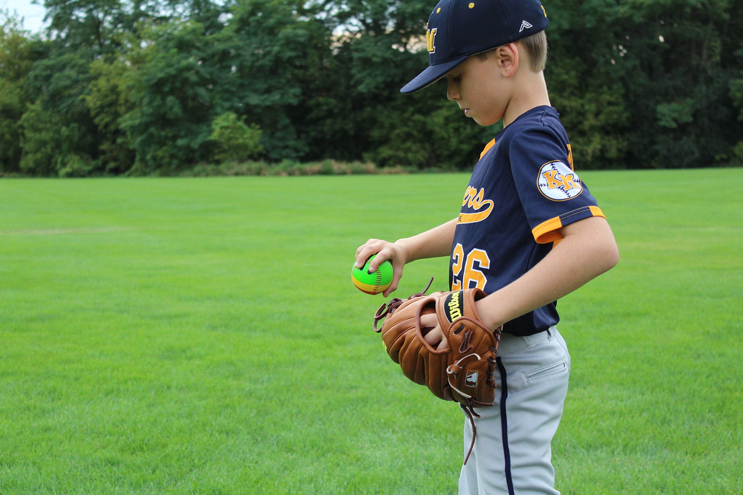 SWINGRAIL (3-Pack) Stoplight Throwing Mechanics Training Baseballs for Teaching Proper Throwing Motion