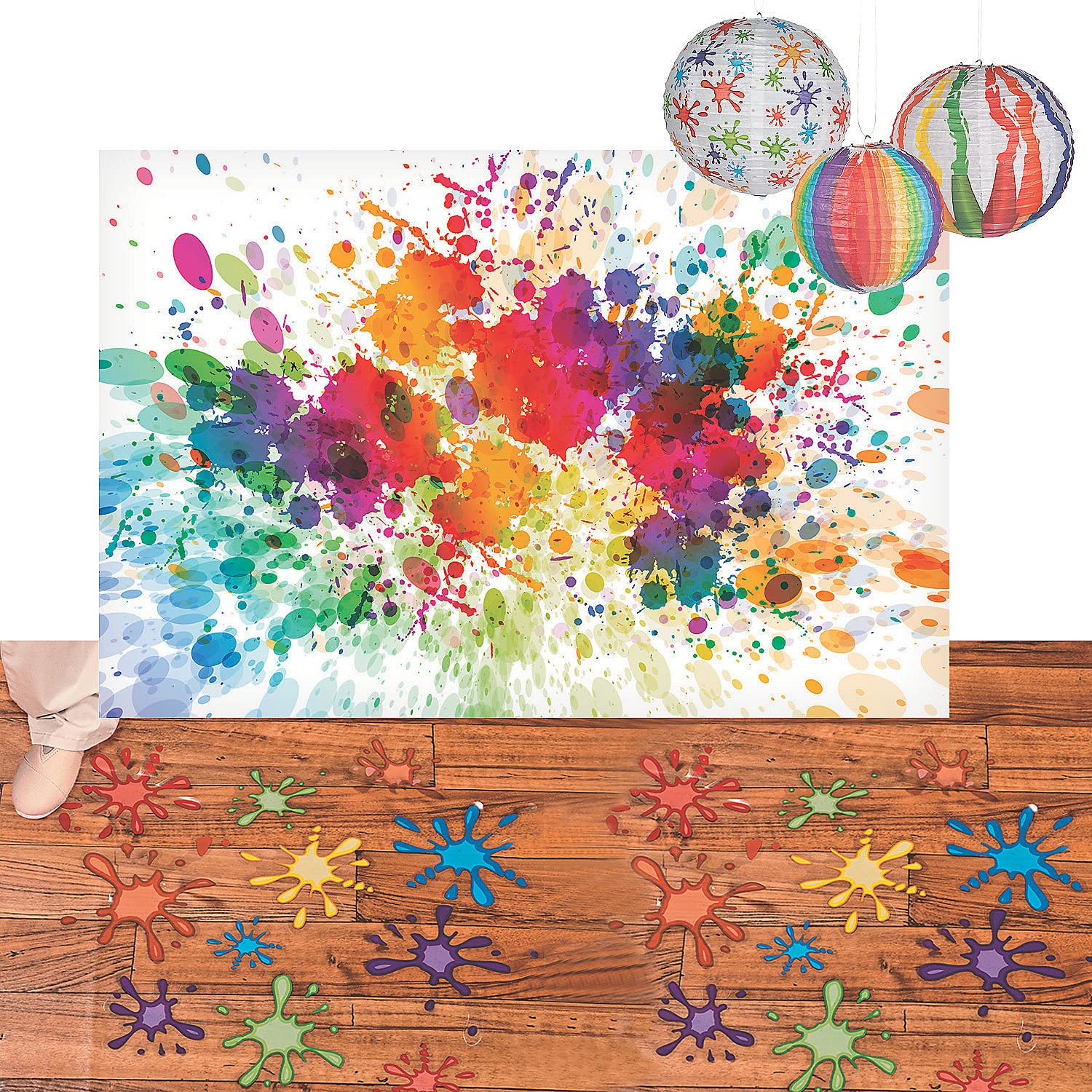Fun Express Paint Palettes - 12 Piece Set With 6 Color Wells For Kids Art Activities