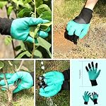WADEO Auger Drill Bit Set, 3 PCS Spiral Hole Drill Planter, Bulb Auger for Cordless Drill, Dirt Auger With Garden Genie Gloves, 20pcs Plant Label and 2 Shovel