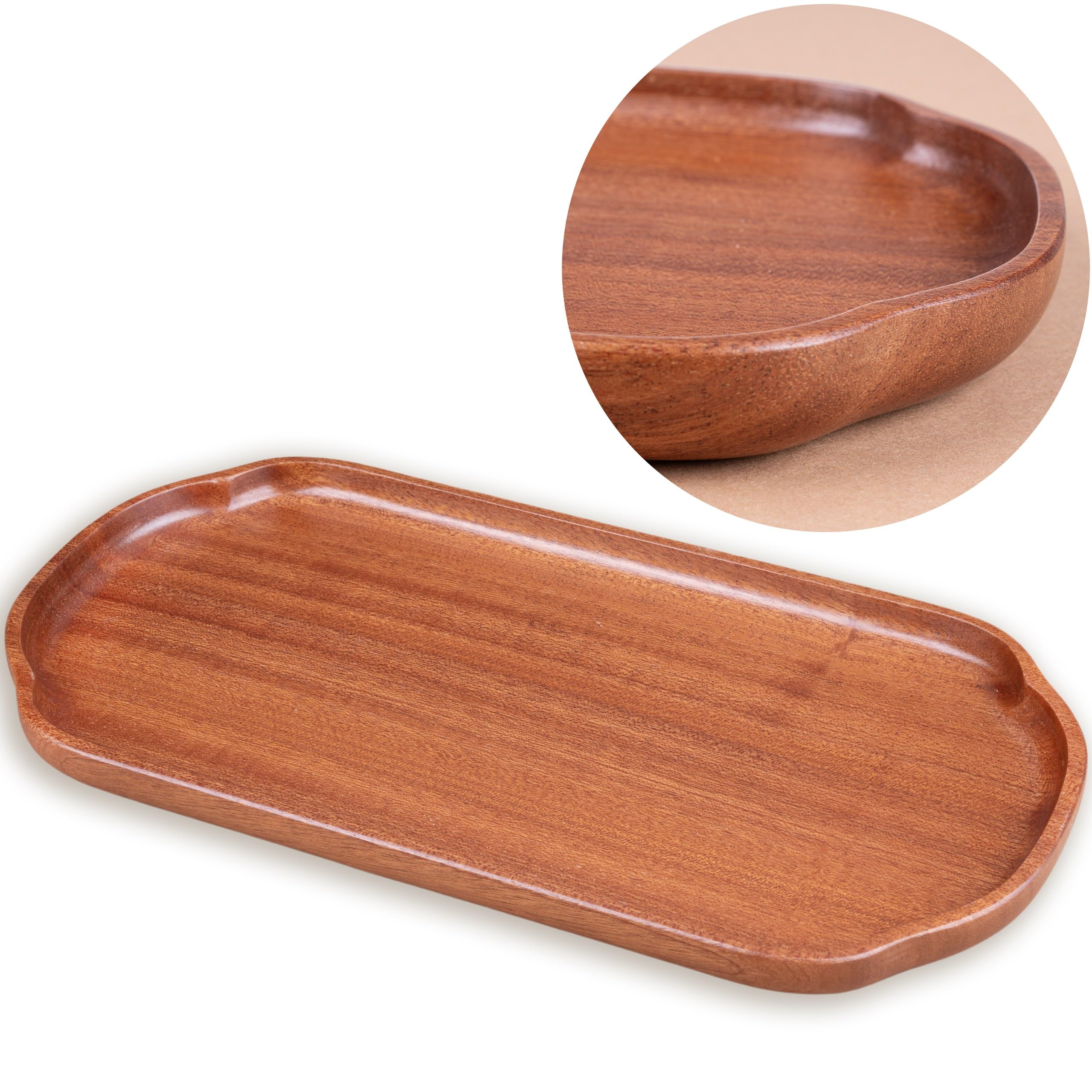 Plateau de service En Bois, Plateau de Vaisselle Plateau rectangulaire
