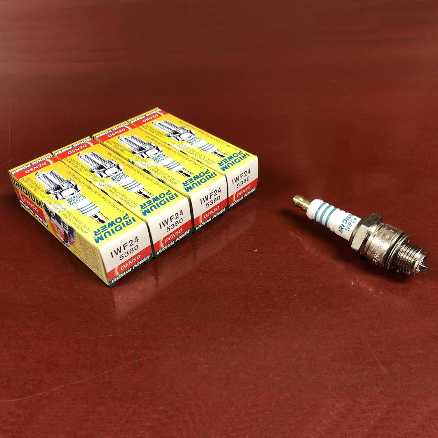 Denso (5380) IWF24 Spark Plugs, Pack of 4