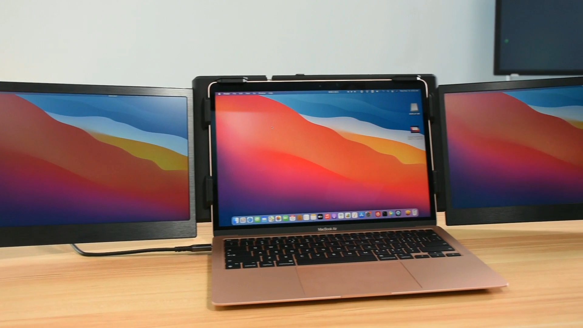 xebec triscreen monitor for laptop installation steps