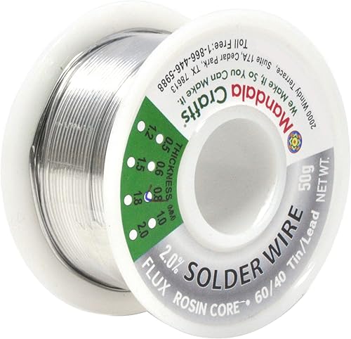 Miniatura 8 de Mandala Crafts Sn99 Ag0.3 Cu0.7 0.6mm 0.8mm 1mm 1.5mm. Cable de soldadura sin plomo con núcleo de colofonia flux