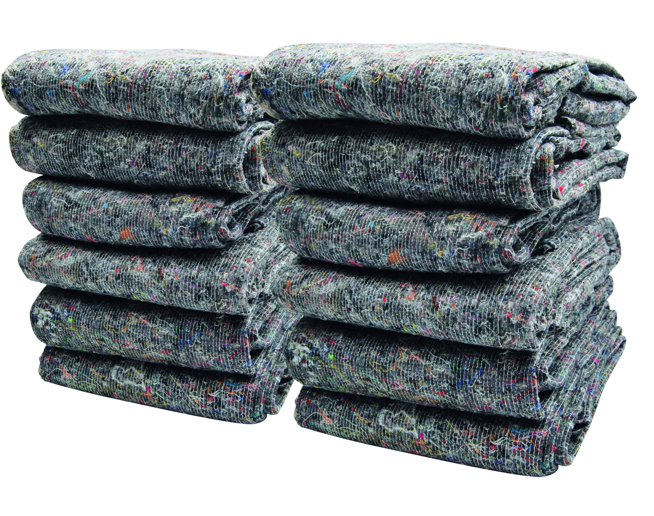 Couverture de déménagement REDLACK lot de 12 tapis de protection 150x200 cm gris