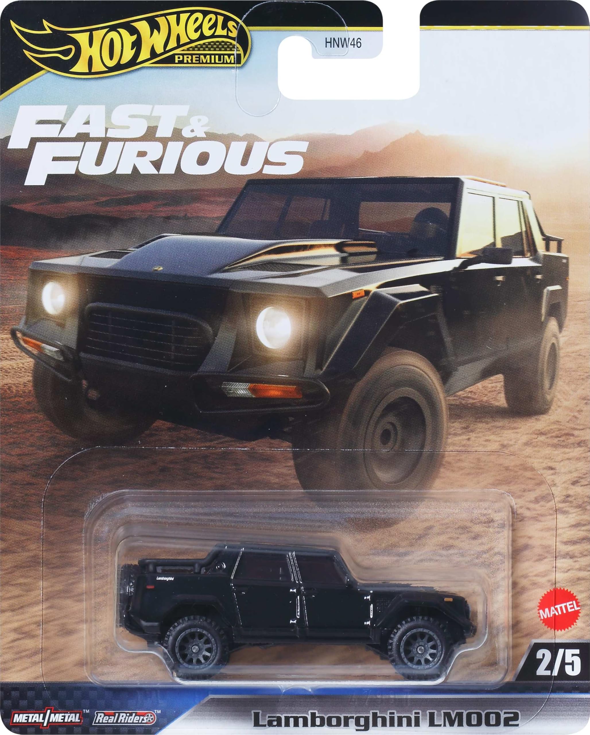 Hot Wheels® Cars, Premium Fast & Furious™ Lamborghini LM002, 1:64 Scale Die-Cast Car for Collectors Inspired by Fast & Furious™ Movie Franchise​​ - Image 6 thumbnail
