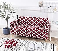 Vista 34 de HOOBUY Funda de sofá estampada, Funda elástica para sillón, funda de sofá biplaza con patrones para sillón con cojines de 2 plazas, Juego de sofá Bd