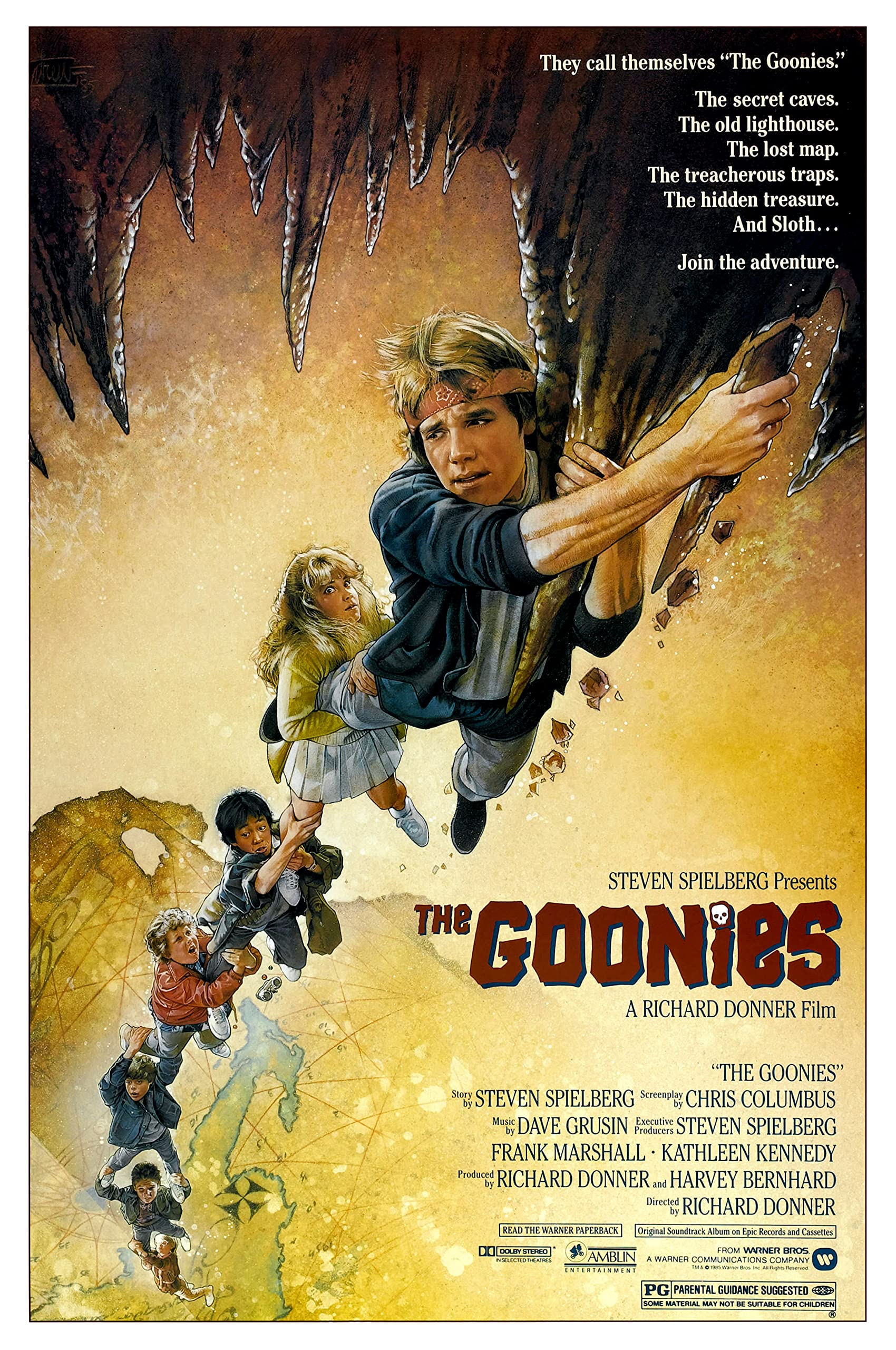 80s Classic Retro Vintage Movie Film Posters Poster Prints Wall Art Pictures (The Goonies, A4 Poster)