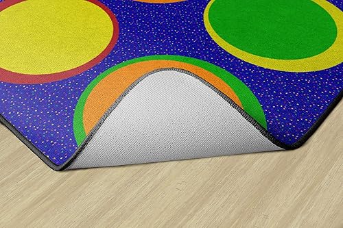 Miniatura 8 de Flagship Carpets Sitting Spots - Alfombra rectangular de asiento para aula infantil o sala de juegos infantil, alfombra de aprendizaje en casa,