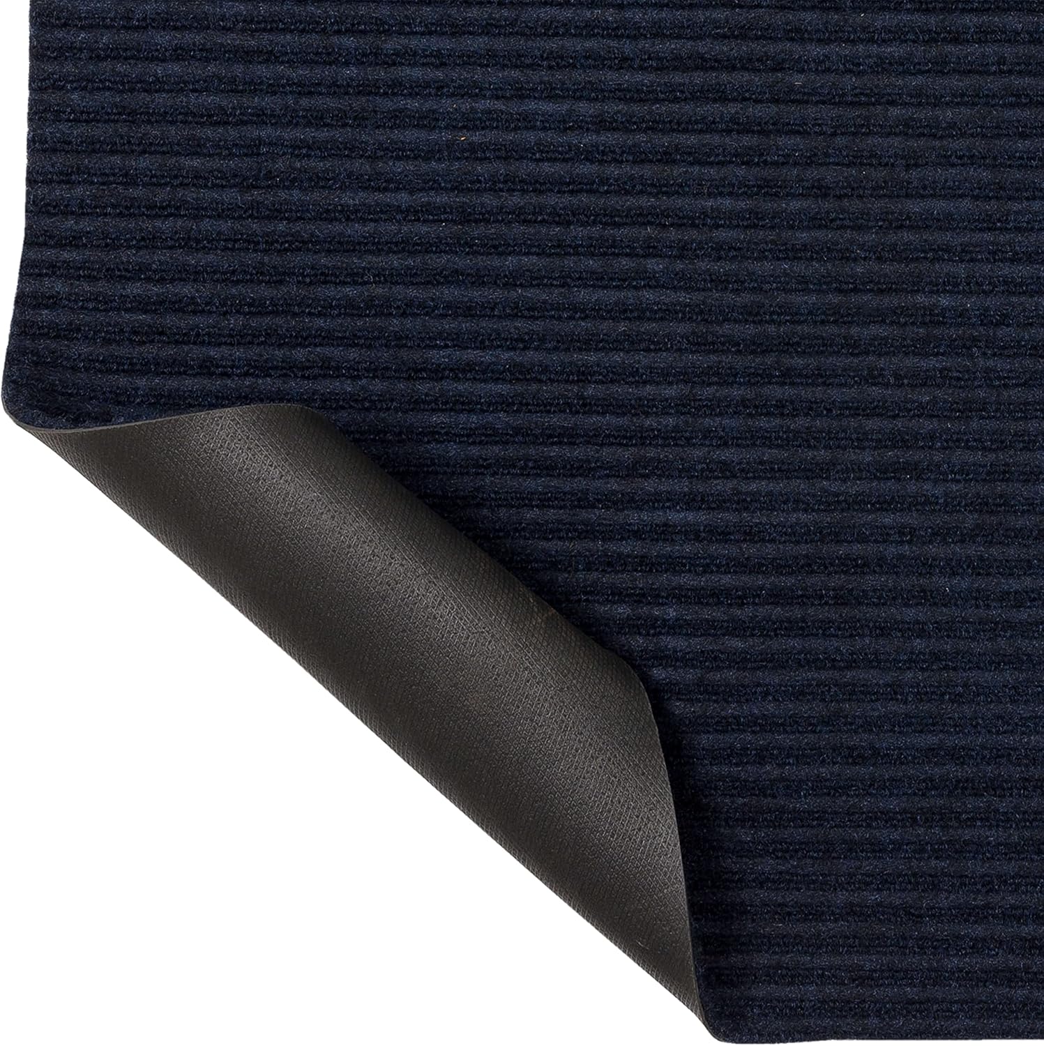 Mohawk Home Utility Floor Mat Solid Navy Blue (1'6" x 2'6" (2 Pack)) Perfect for Garage, Entryway, Porch, and Laundry Room