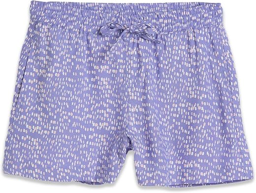 Amazon Brand - Symbol Girls Flared Fit Printed Rayon Shorts | Elasticated Waistband | Age 2-14 Years