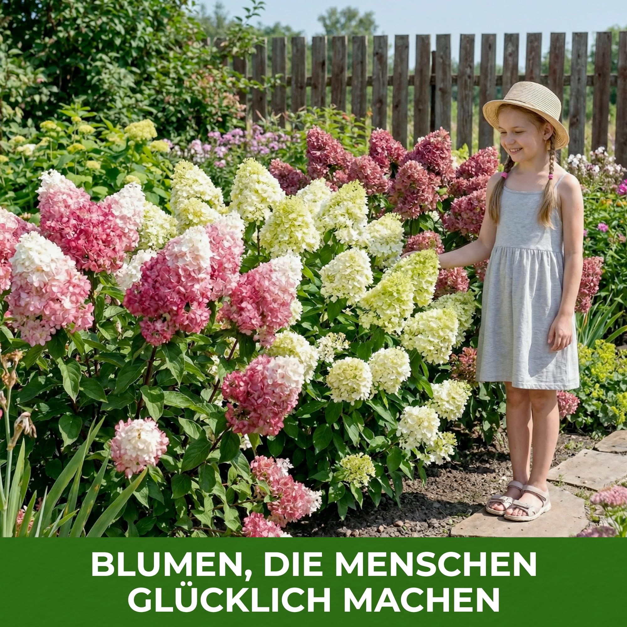 Hortensien Winterhart Paniculata Pink and Rose (3 Pflanzen)