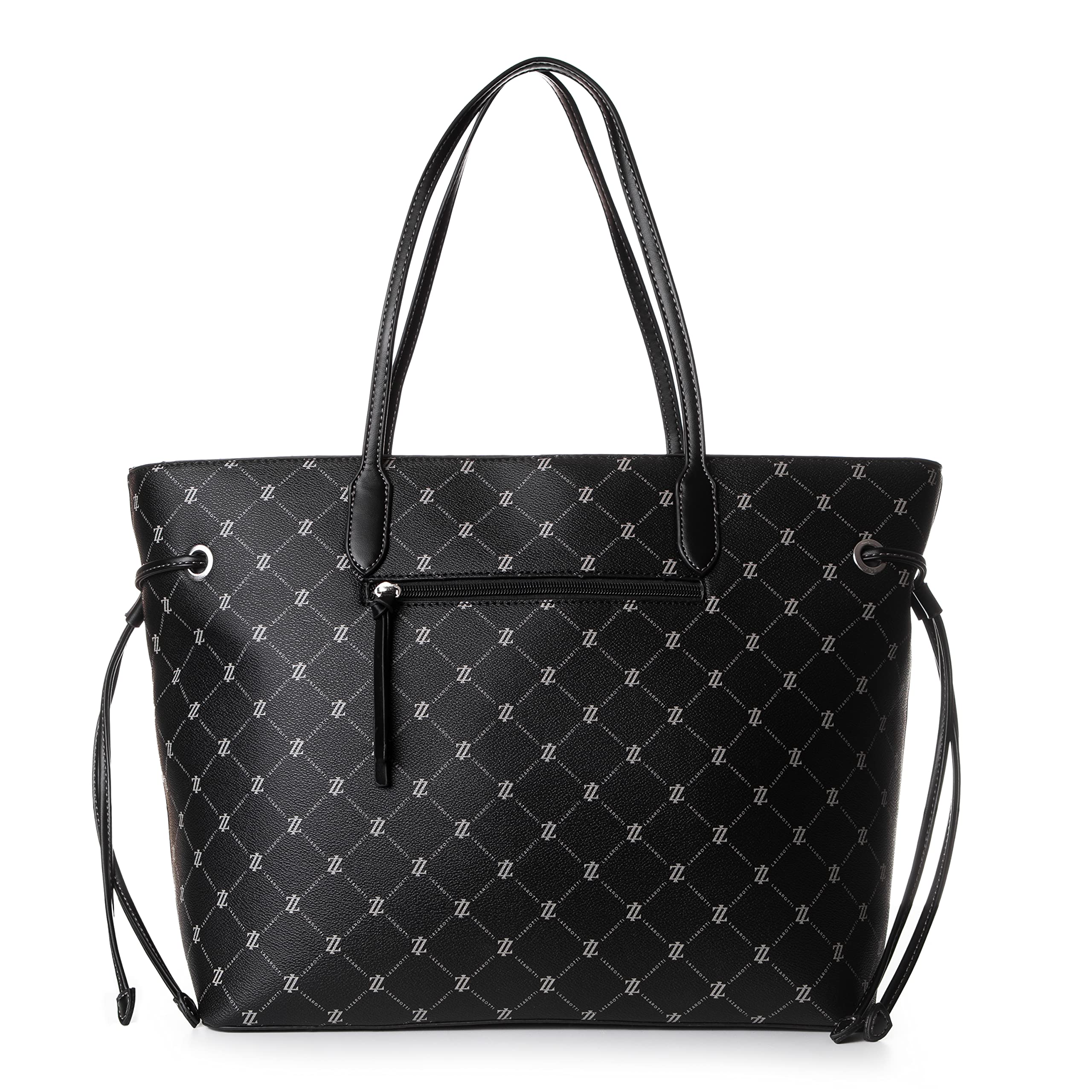 Lazarotti Palermo Shopper Tasche Damen | Tote Bag mit seitlichen Kordelzügen | XXL Schultertasche 37,5 cm