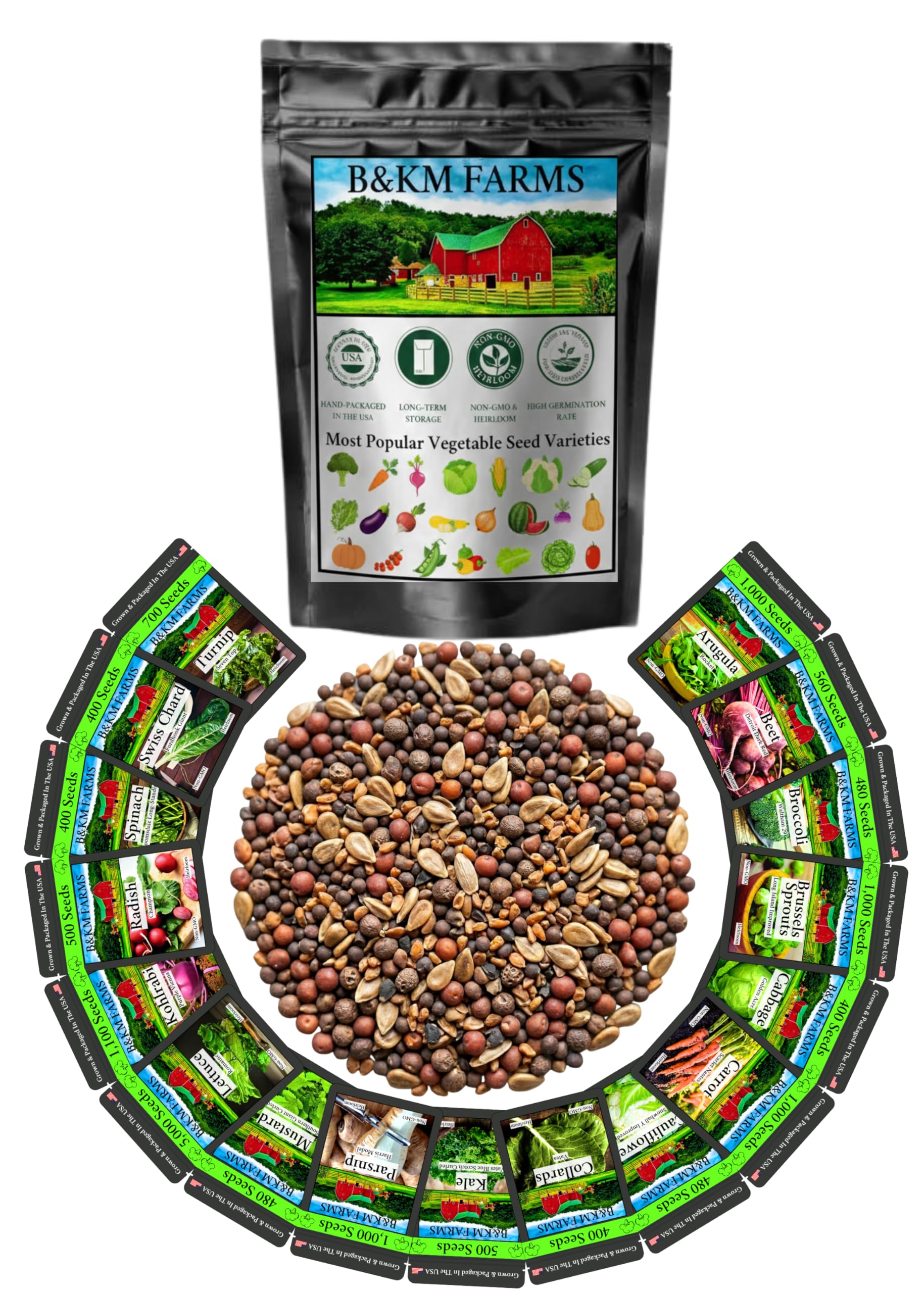 B&KM Farms Vegetable Seed Collection