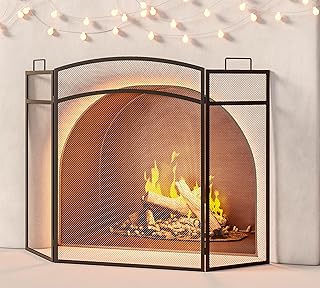 3 Panel Fireplace Screen 48