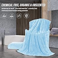 Vista 5 de MOONQUEEN Juego de 2 toallas de baño de alta calidad, secado rápido, toallas de microfibra de terciopelo coral altamente absorbentes, uso multiusos