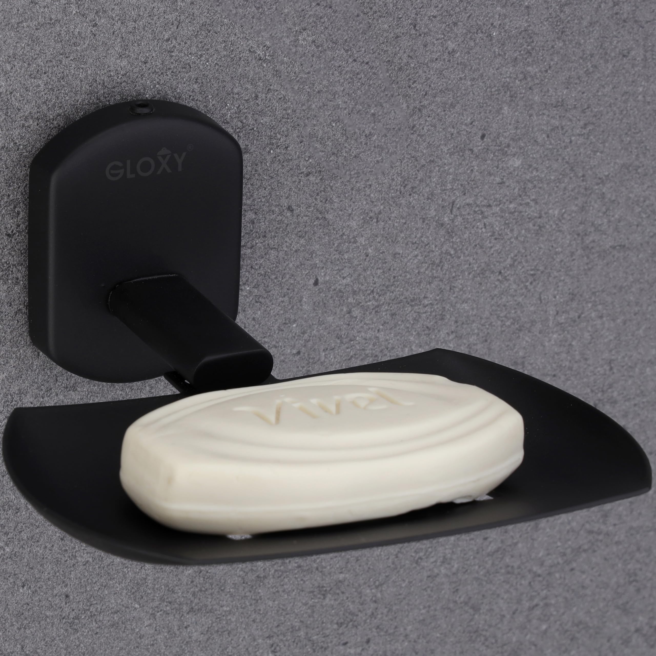 GLOXY Wall Mounted Stainless Steel Black Matt Finish Single Soap Holder for Bathroom, Soap Stands for Bathroom Wall/Soap Tray for Bath Dish Bathroom Accessories and Fittings Rust Free (B0CY2NJ687) Amazon Price History, Amazon Price Tracker