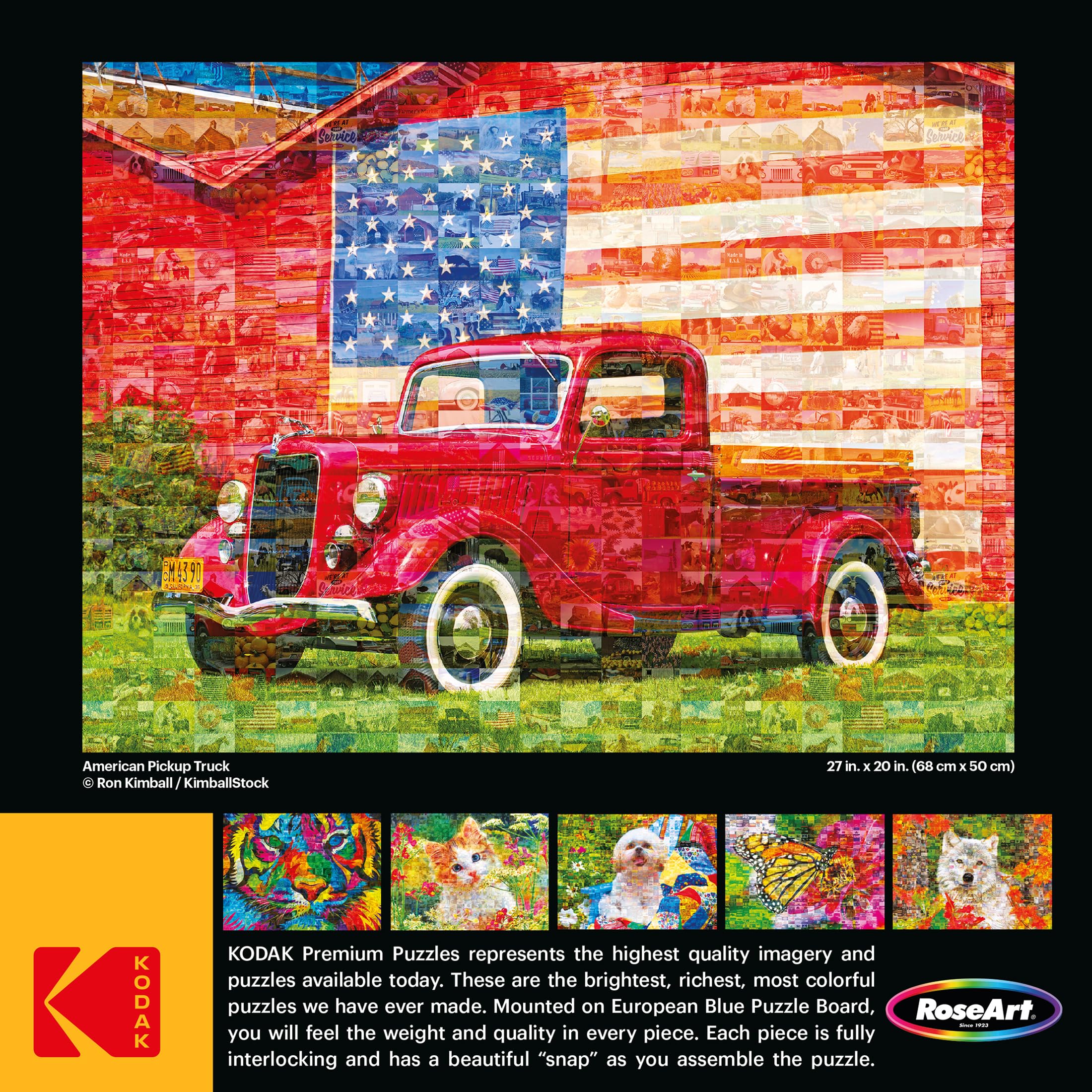 Amazon.com: RoseArt - Kodak Premium Mosaics - American Pickup