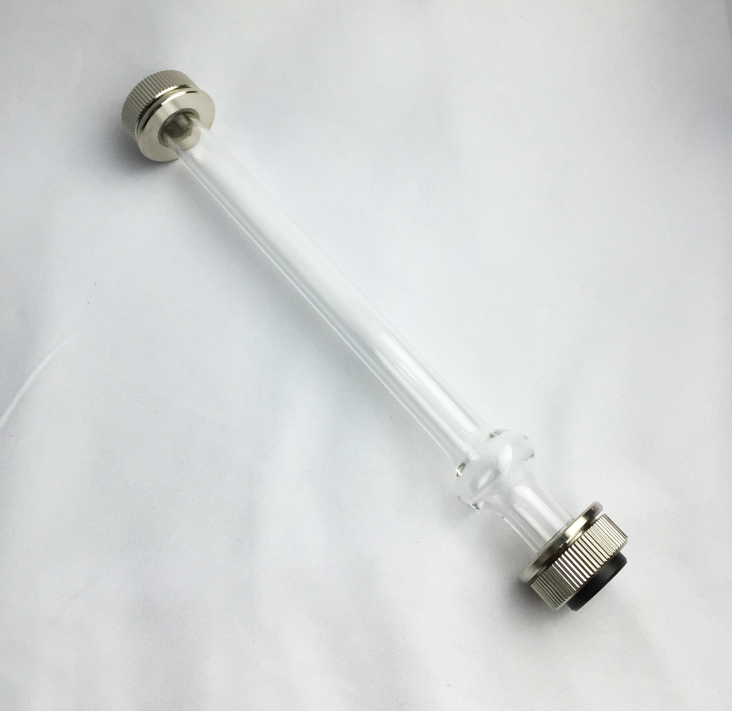 Borosilicate Glass Polarimeter 200mm Tube - Bubble Model - Volume: 16ml