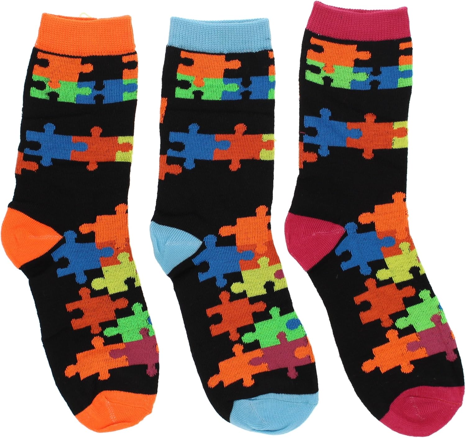Women's Colorful Puzzle Sock Bundle - 4 Pair