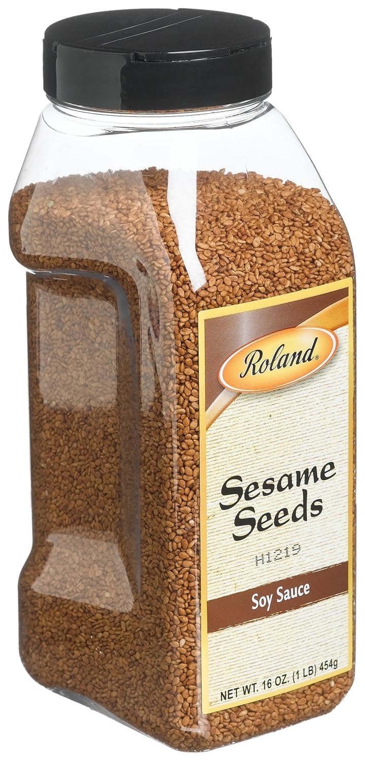 Roland Sesame Seeds, Soy Sauce, 16Ounce Plastic Container
