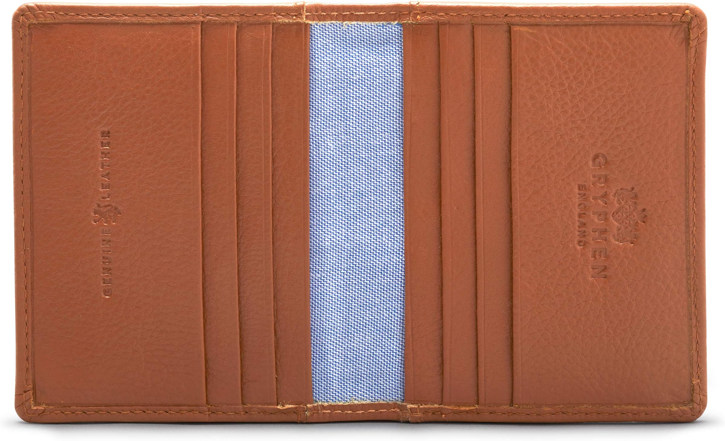 Hoxton Two Fold Leather Credit Card Holder by Gryphen
