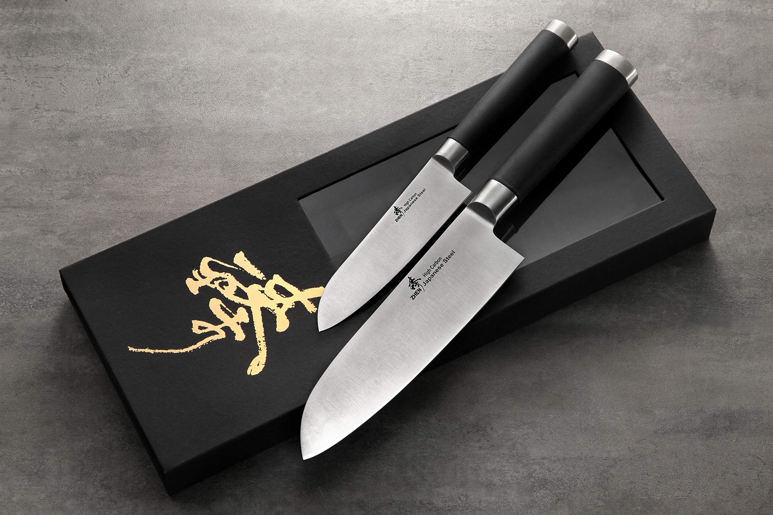 Amazon.com: ZHEN F6F7 Japanese 440C High Carbon 4-Piece Knife Set