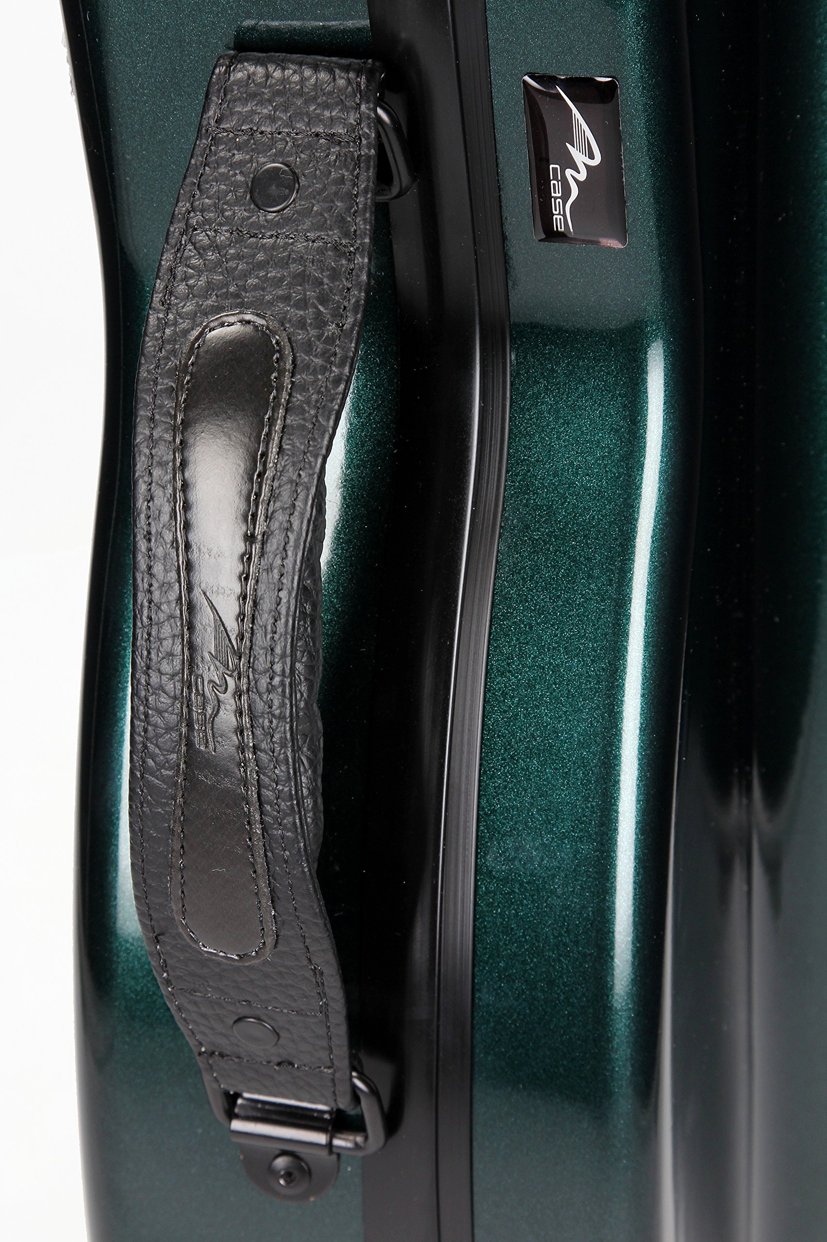 M-Case Valigetta in Fibra di Vetro Ultra Light per Violino 4/4 Verde