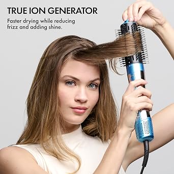 BaBylissPRO StyleSwitch Ionic Multi-Styler, Air Styler and Hair Dryer, Lightweight Hot Air Brush, 5 Attachments, 9 Heat/Speed Settings, Dual Voltage