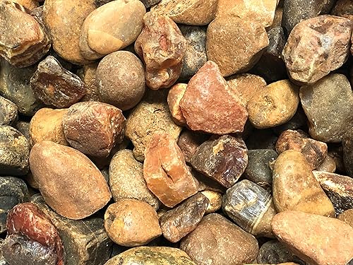 Miniatura 6 de Piedras de cornalina rugosas, piezas grandes de 1 pulgada en bolsa de terciopelo (12 libra)