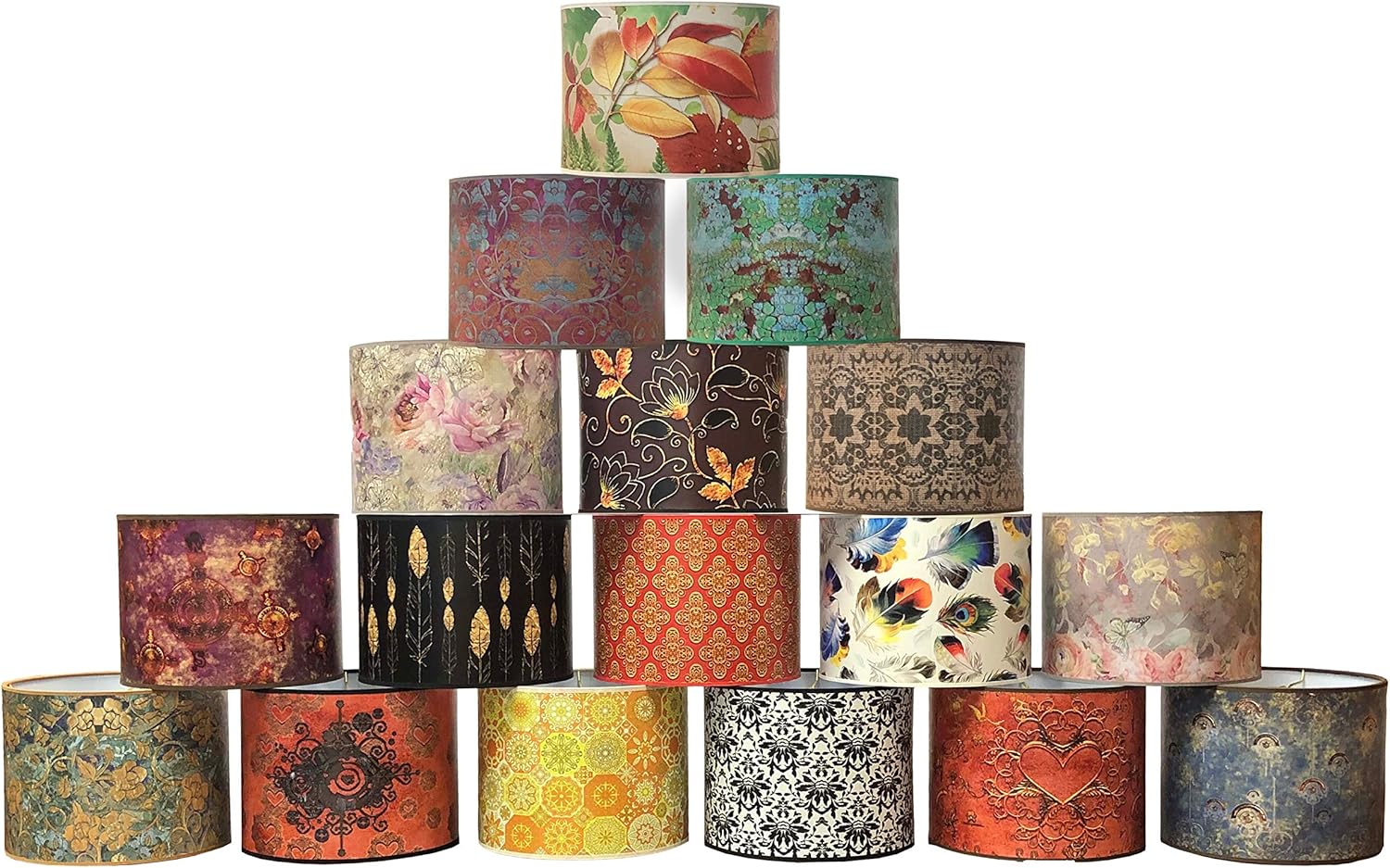 Royal Design HBS Made in USA Handmade Lampshades Abstract Water Color