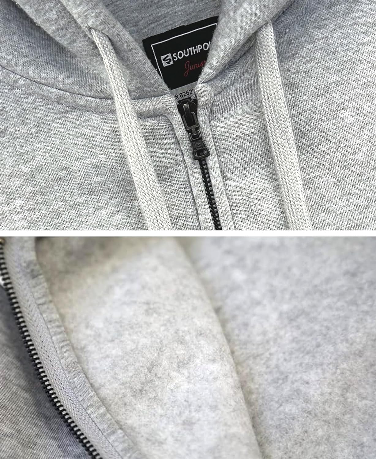 Southpole womens Women's Fleece Full Zip-up Hoodie - Image 4