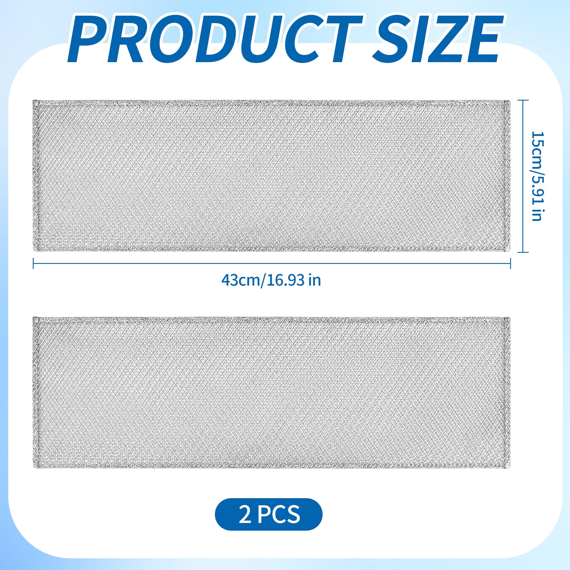 S99010370 Dunstabzugshaubenfilter für Broan PM250, PM390, 99010370, 2002603, B08087922, AP5950107, SB08087661, Aluminium-Fettfilter, Dunstabzugshaube, Ersatzteile, einfache Installation