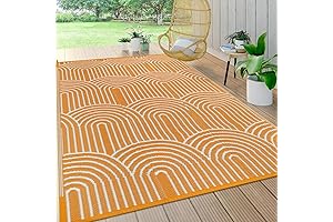 Lahome Outdoor Area Rugs 8x10: Durable Plastic Mats for Outdoor Living
