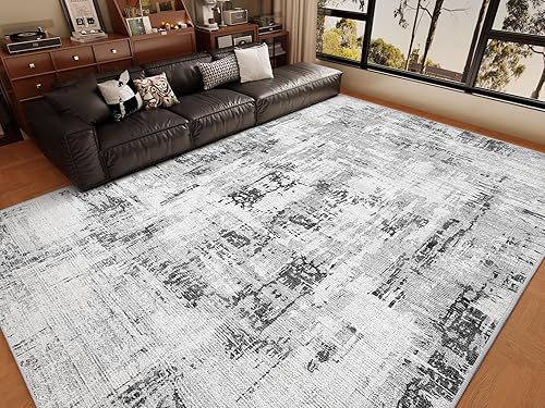 Miniatura 9 de Vamcheer Alfombra abstracta lavable  Estilo contemporáneo para sala de estar, dormitorio o cocina, no desprende pelusa y fácil de limpiar, apta para