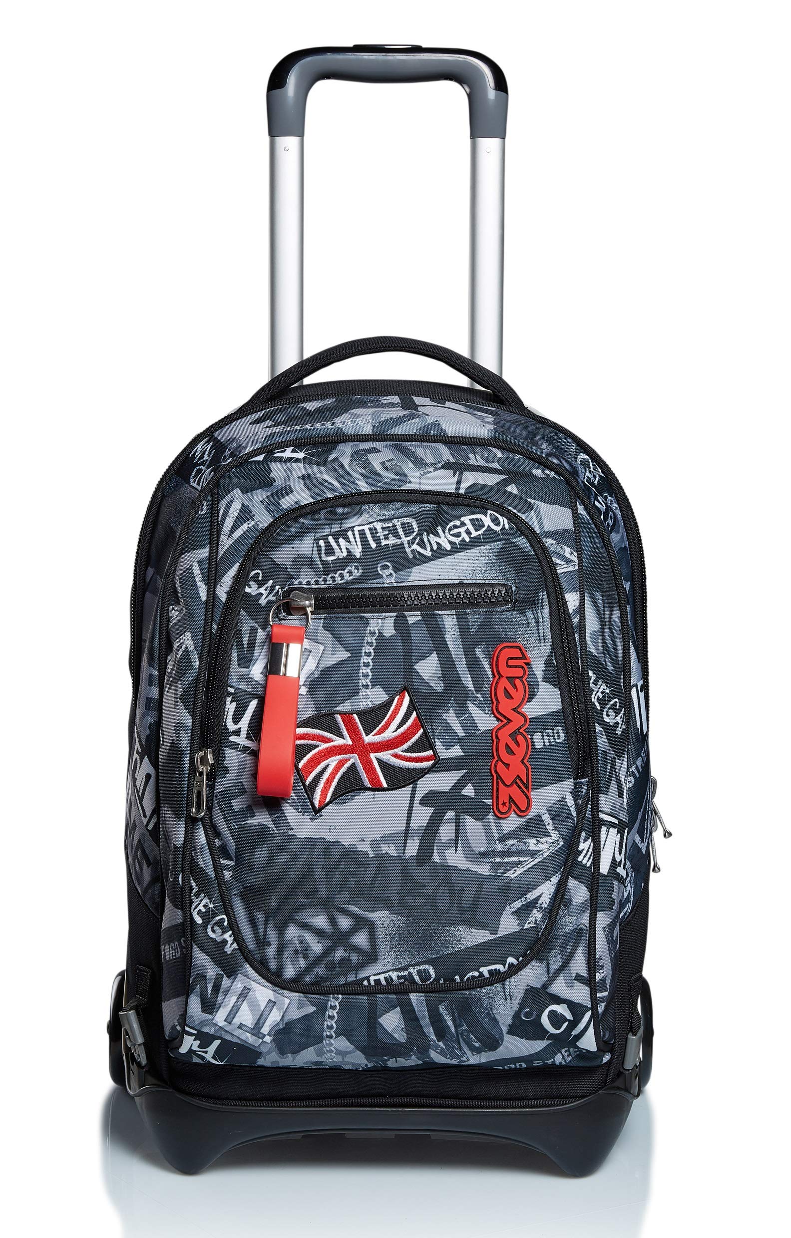 Seven Trolley New Tech, 3 in 1, Zaino Sganciabile, Per bambini e ragazzi, Scuola & Viaggio, Tempo libero