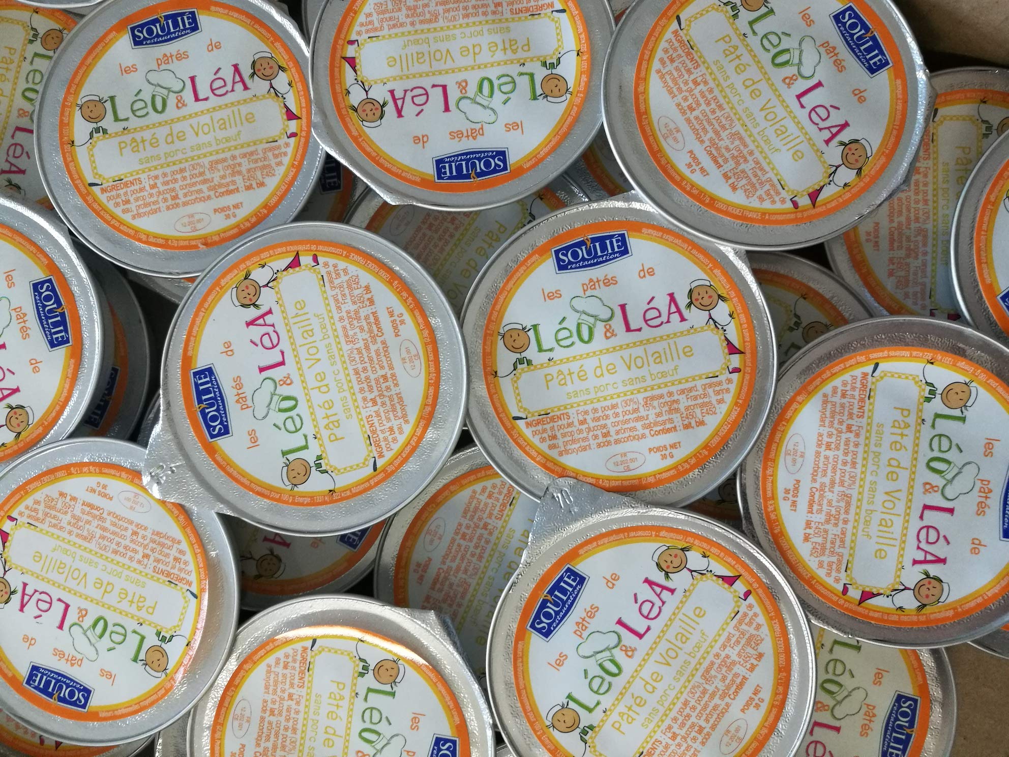 barquettes de pâté de volaille 30g (24)