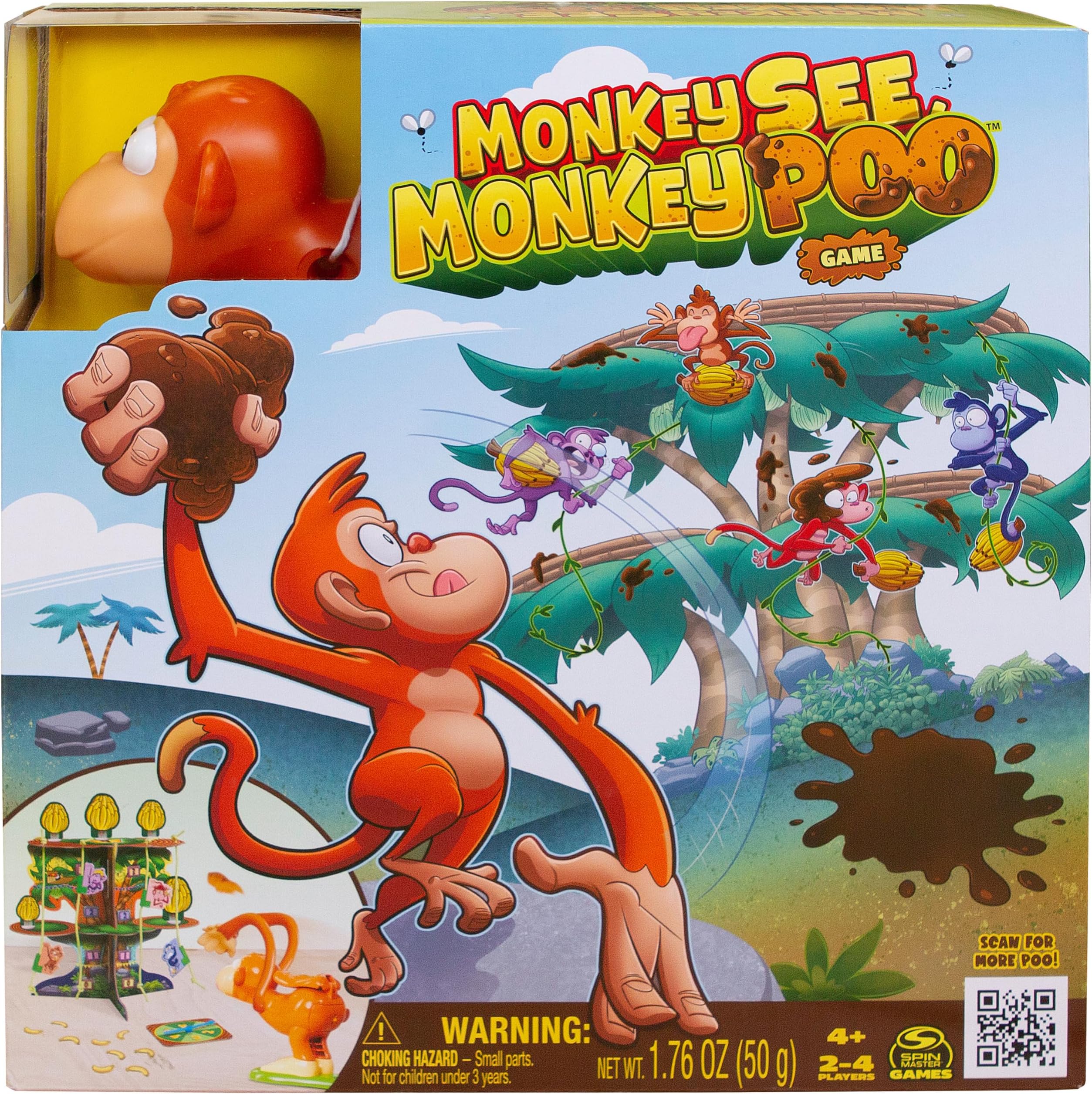 Monkey See Monkey Poo Game for Kids with Fake Poo, Fun Games | Sensory Toys | Family Games | Funny Gifts, For Preschoolers Aged 4 and up