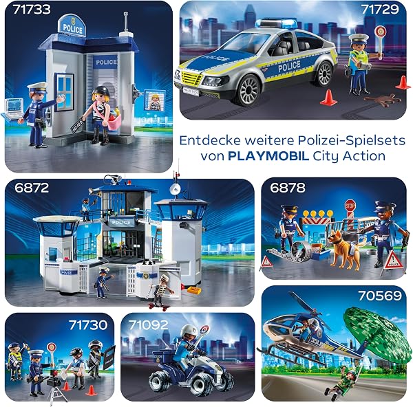 PLAYMOBIL | Action Heroes | Polizei-Kommandozentrale | Polizei-Spielzeug | Abenteuer-Spielzeug für Kinder ab 4 Jahren | Fördert Rollenspiele & Kreativität | Mit Spielfiguren & Zubehör | 71873 - 5