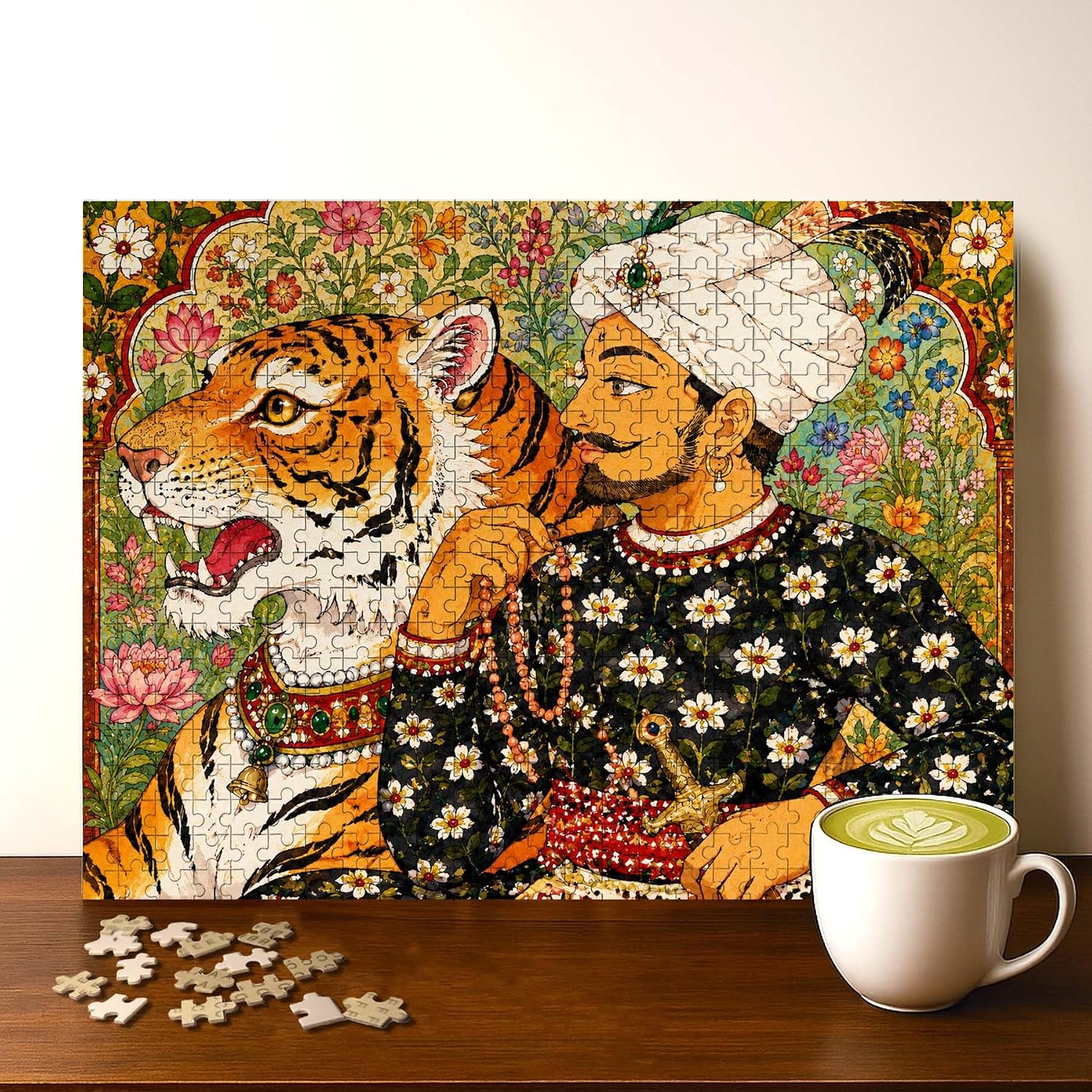 Islamic Muslim Mosque Space Islam Jigsaw Puzzle - 500 Pieces Wooden Puzzle for Adults, Wall Art Gift, Finished Size: 20 x 15 Inch