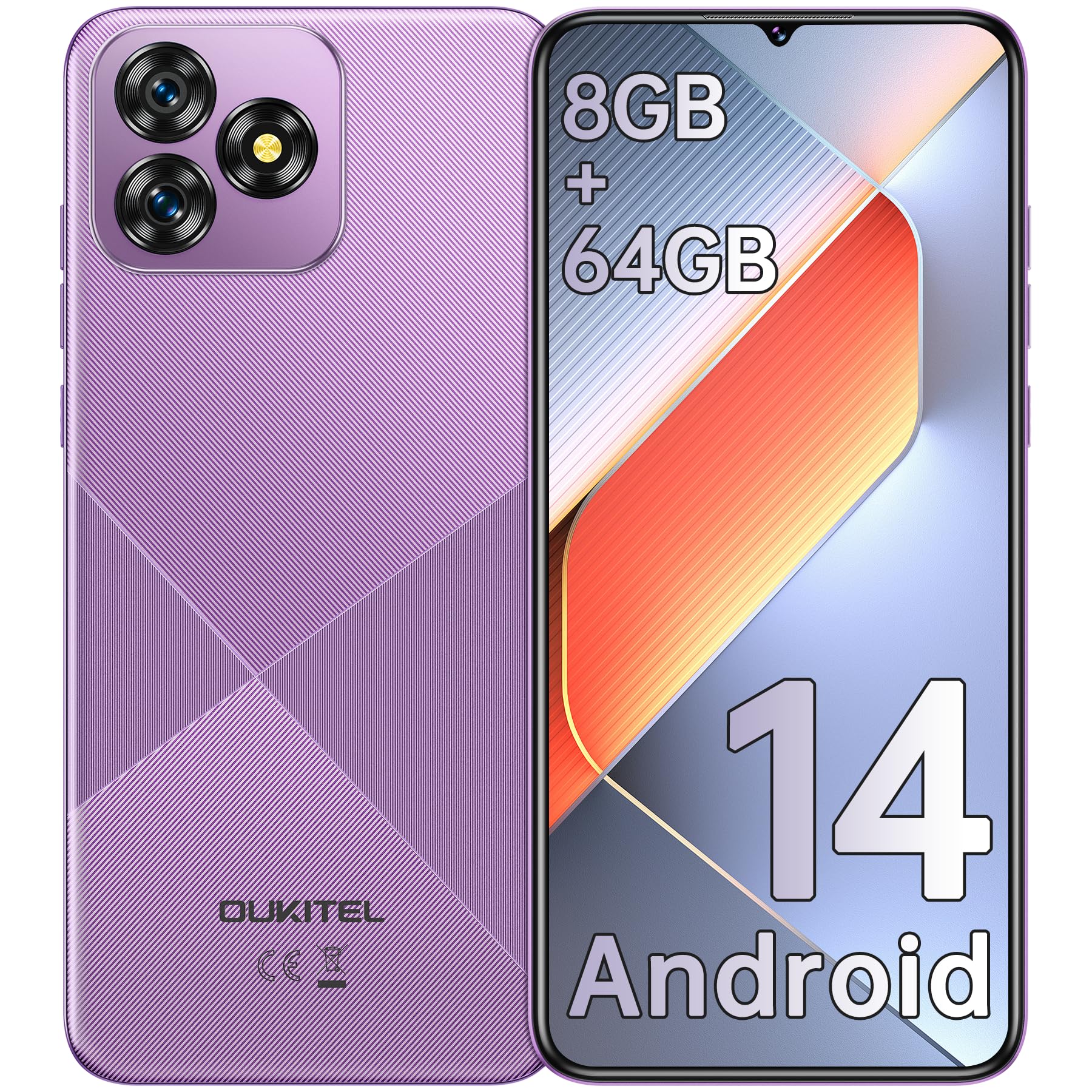 OUKITEL C53 Mobile Phones 2024, 6.6