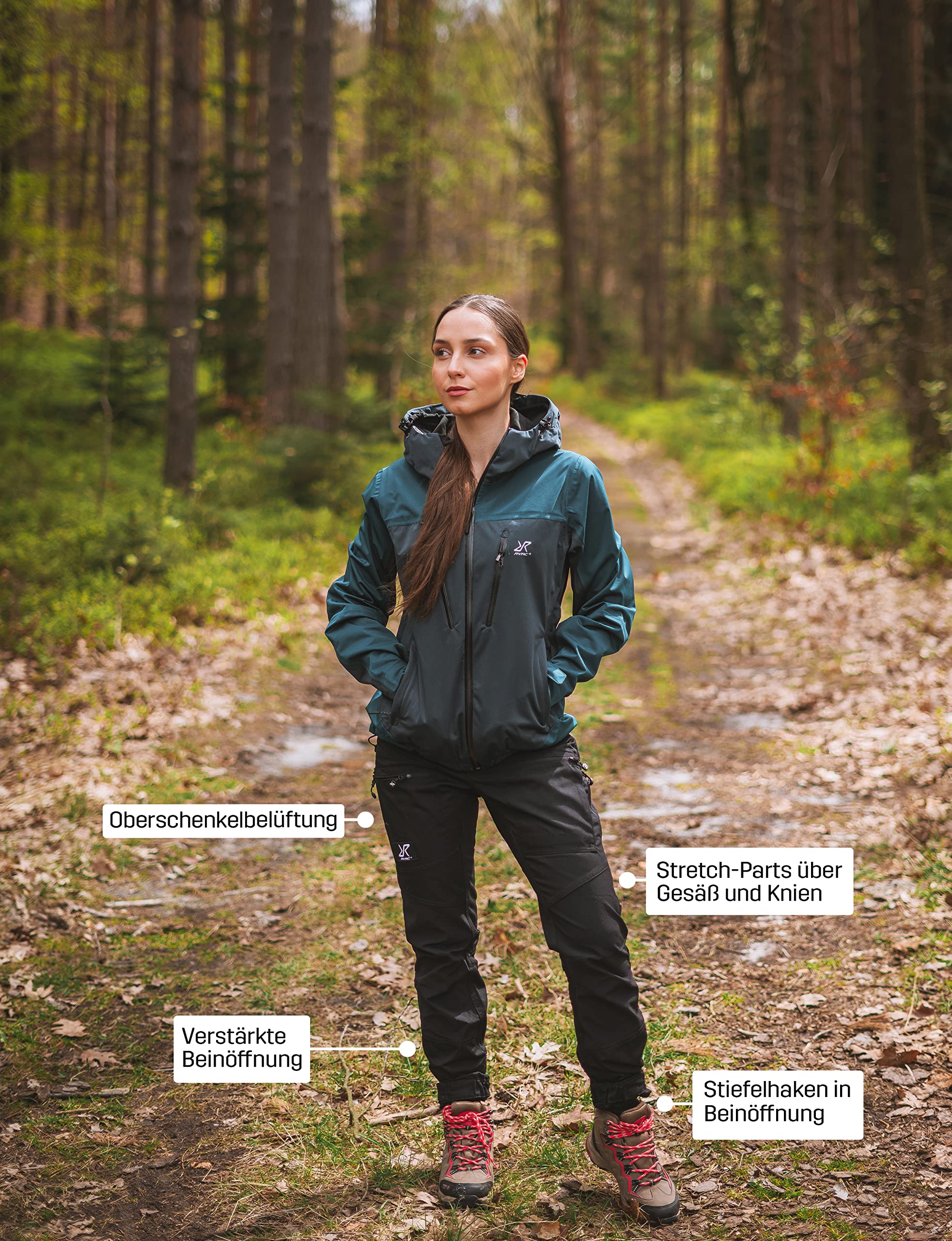 RevolutionRace Damen Nordwand Pro Pants, Hose zum Wandern und für viele Outdoor-Aktivitäten