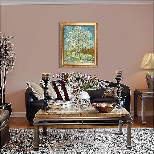 Miniatura 602 de A&T ARTWORK The Starry Night de Vincent Van Gogh. Tamaño del marco: 36 x 30 pulgadas, tamaño de la imagen: 30 x 24 pulgadas, reproducciones clásicas