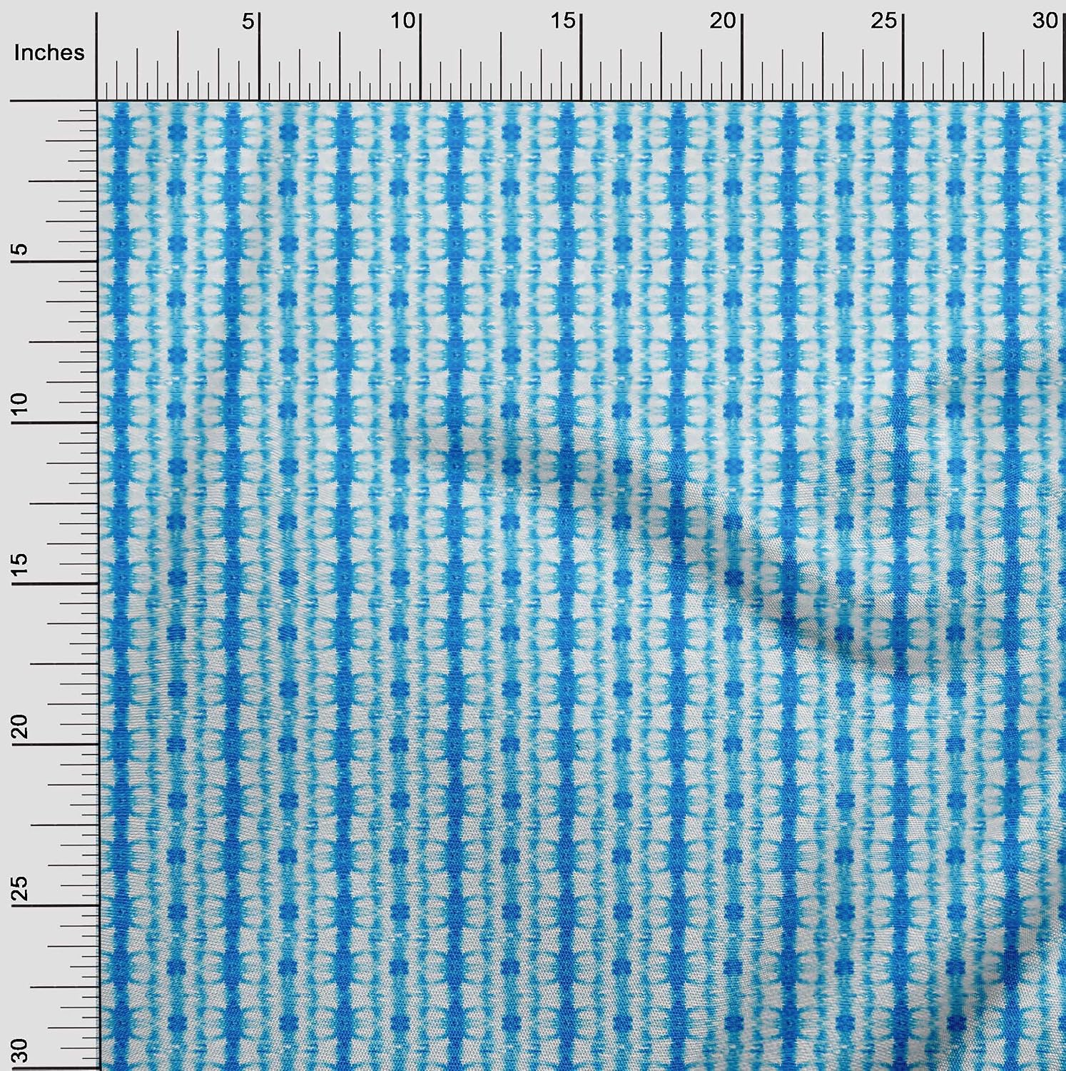 oneOone Cotton Flex Blue Fabric Tie Dye DIY Clothing Quilting Fabric Print Fabric By Yard 40 Inch Wide-E4I