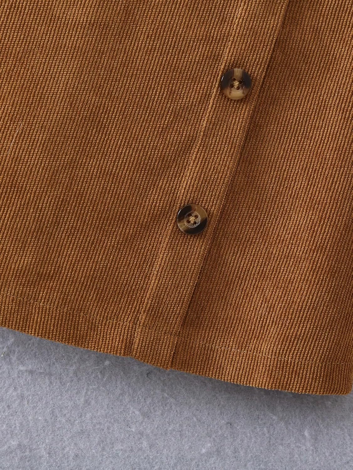 MakeMeChic Toddler Baby Girl Fall Winter Christmas Outfits Mock Neck Top and Corduroy Overall Dress Sets - Image 6